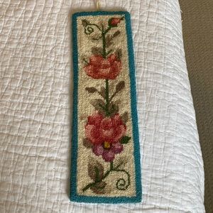 Handmade Nova Scotia rug hooked  art piece